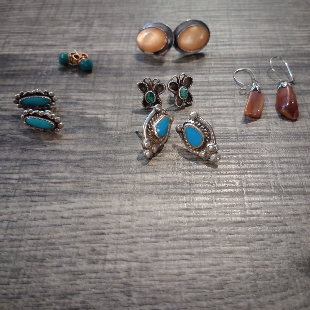 Western Wear Style Earrings-Pack Of Six